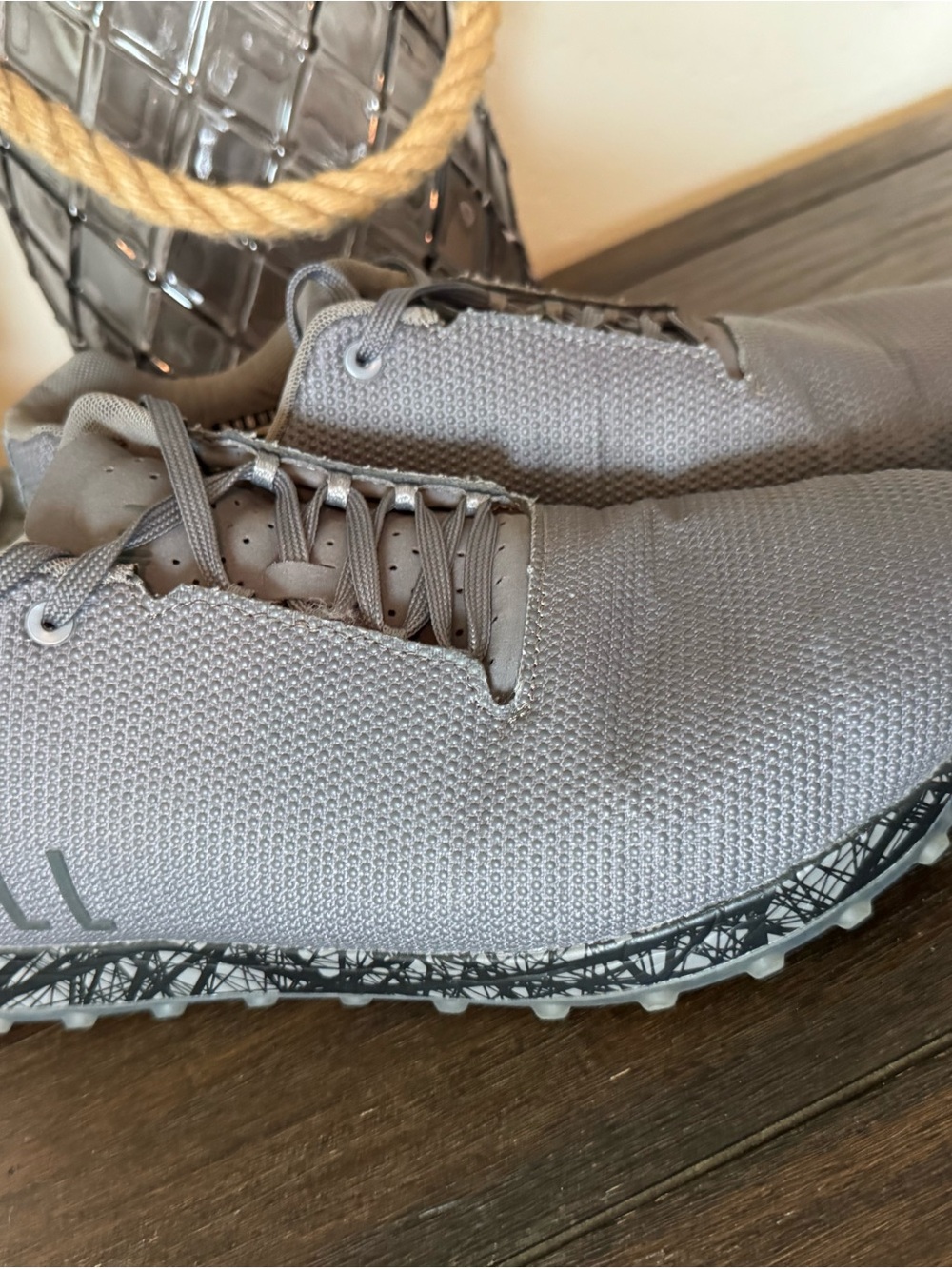 NOBULL Men's Grey Knit Training Shoes - Picture 2 of 4